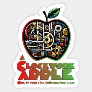 A Clockwork Apple. Sticker